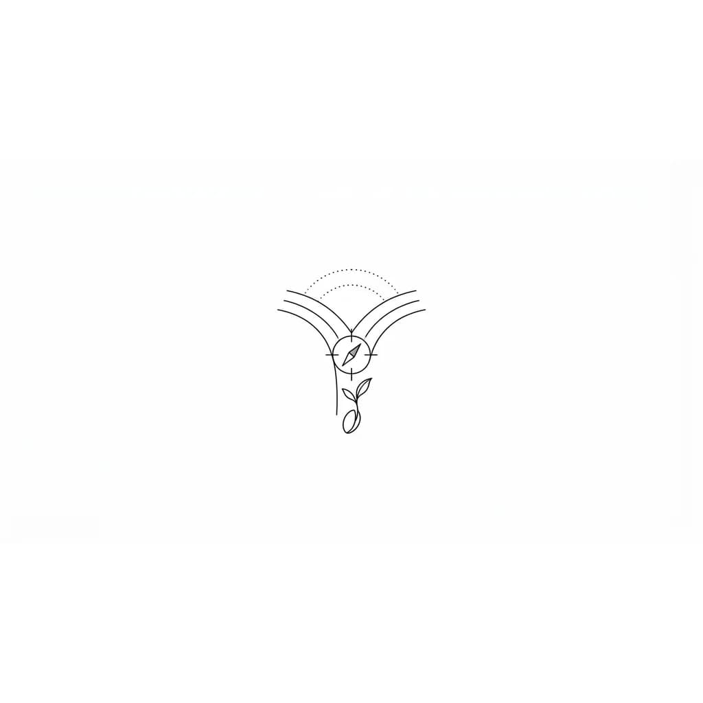 Quiero un tatuaje Minimalista que hable sobre la toma de decisiones y su importancia 