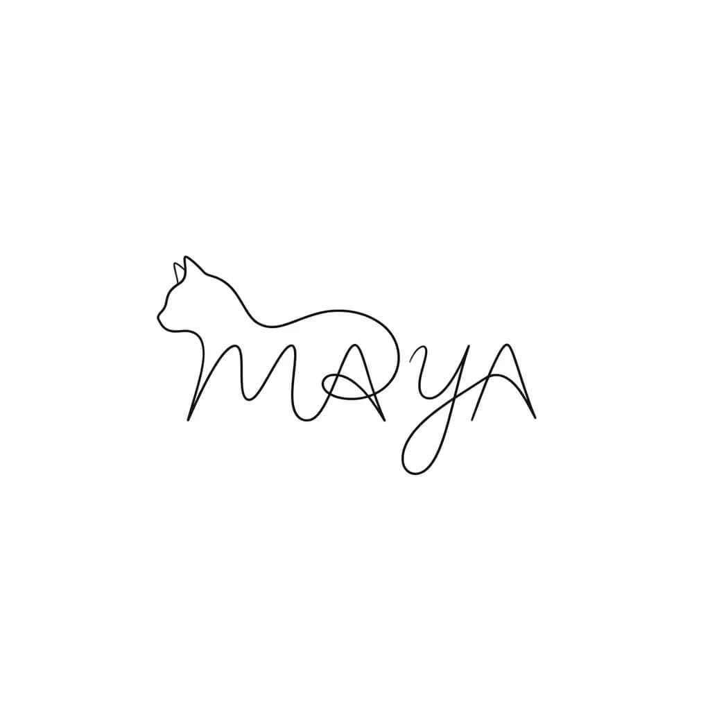 SILUEAT DE GATO QUE PONGA MAYA
