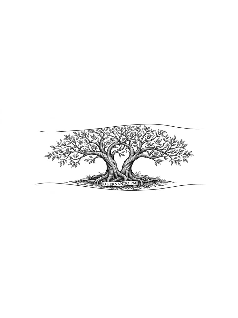 Hazme un tatuaje lindo original que sea significado de amor y unión que no tenga manos ni que se parezca a tatuajes comunes