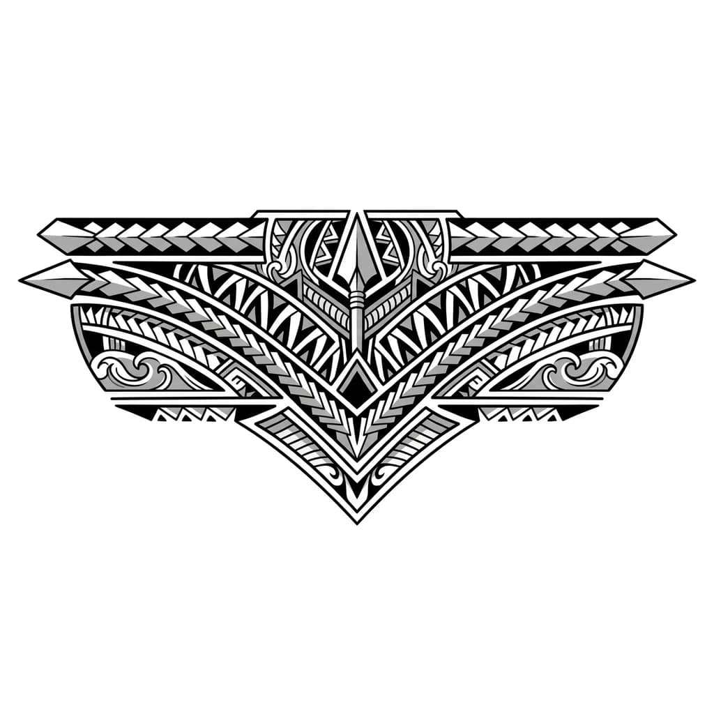 Tattoo for lower part of chest and stomach