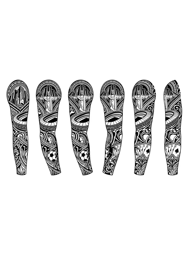 Tengo ganas de hacerme un tatuaje de toda la manga con elementos signficativos de mi ciudad cali (el estadio, cristo rey, los farallones), algo sobre casino (unas cartas por ejemplo) y algo con el futbol