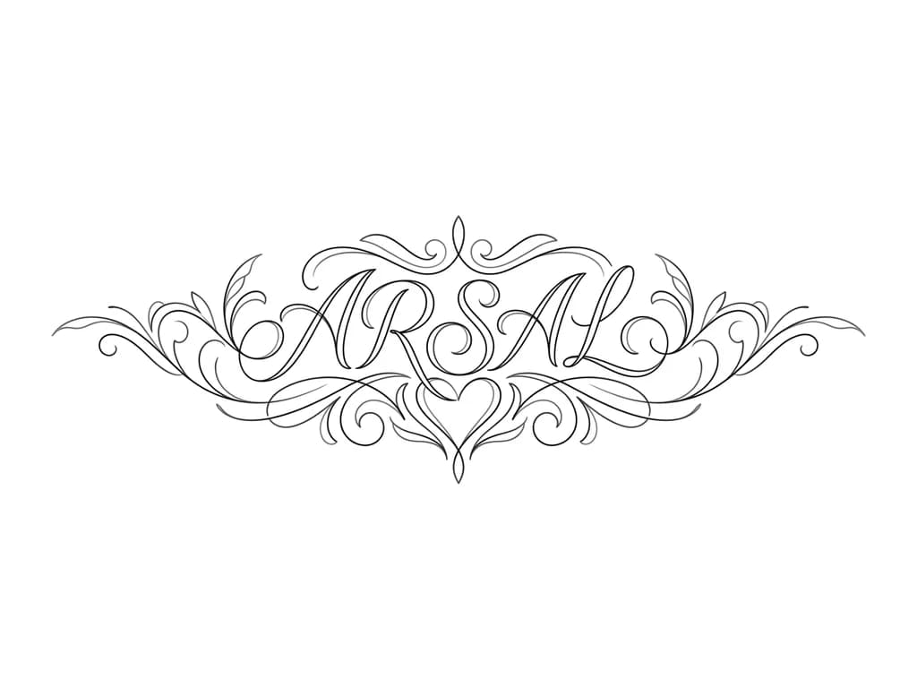 Arsal with heart and love