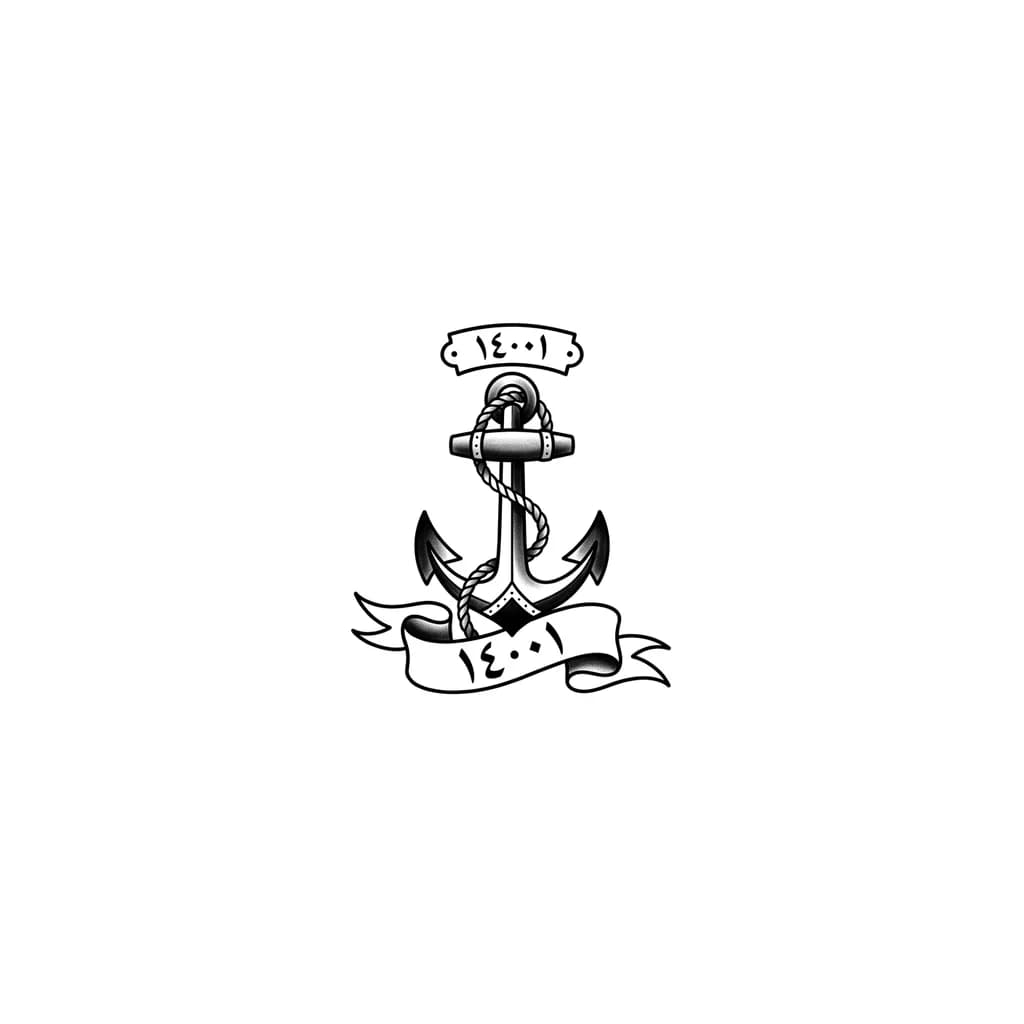 I want to be small tatoo for arm in arabic language with date 14.01