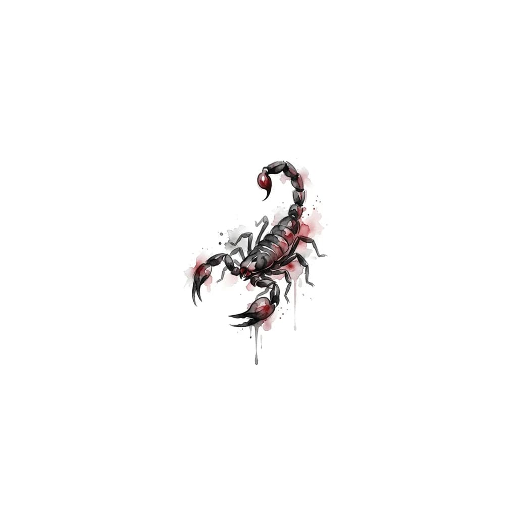 realistick scorpion , red collor