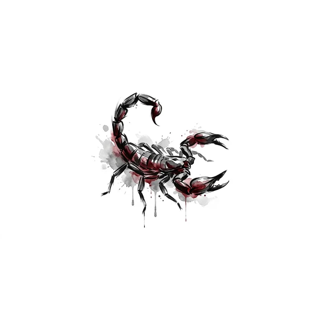 realistick scorpion , red collor
agresiv