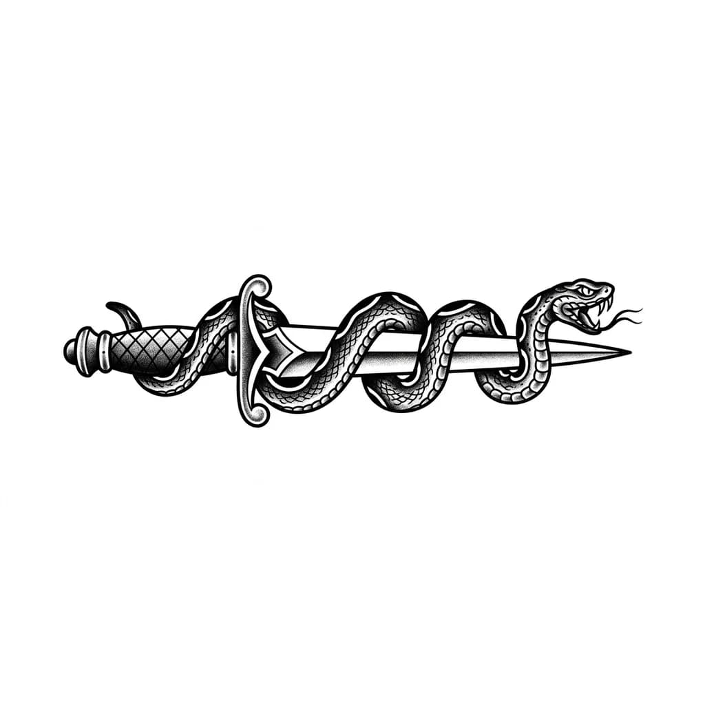 Snake Tattoo тату эскиз