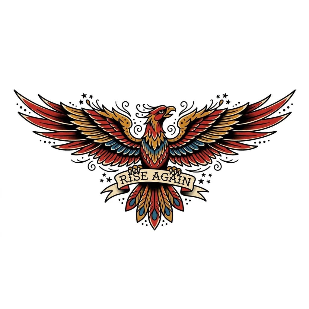 custom phoenix leg tattoo concept based on your style feminine, realistic, fine-line or Japanese