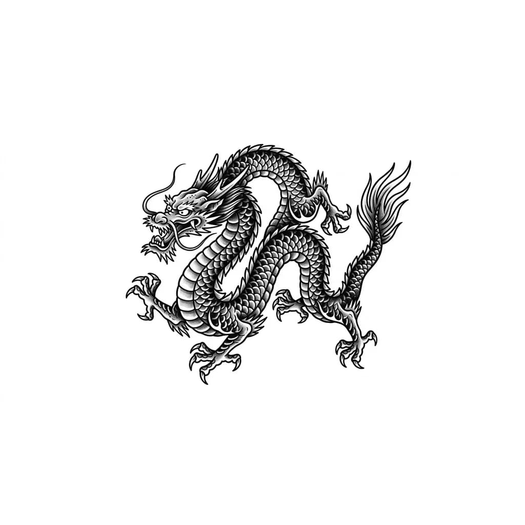 i want dragon tattoo in japanese style