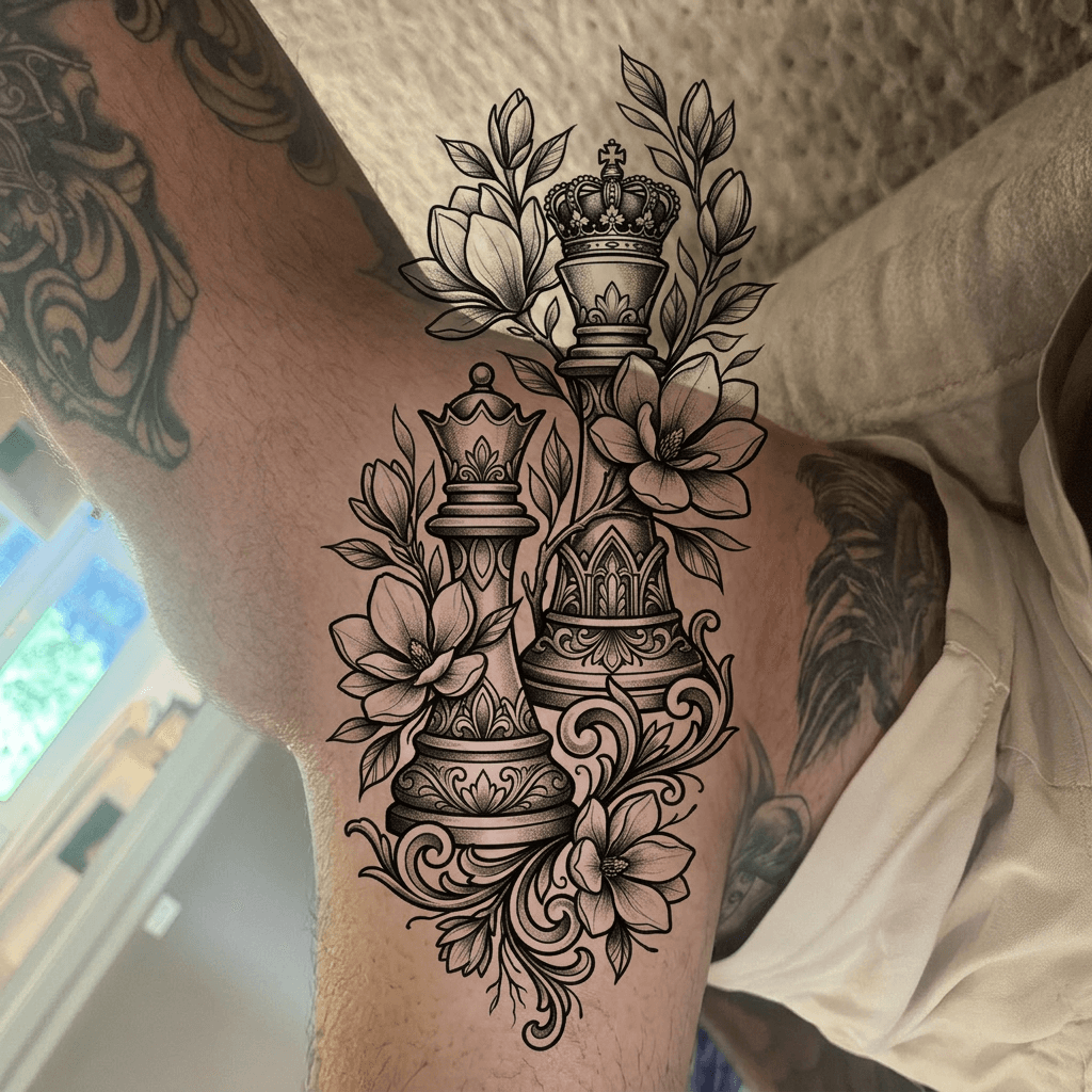 Thigh Tattoo тату эскиз