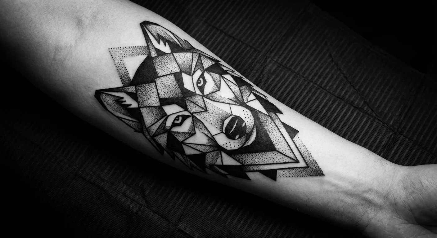 Geometric wolf
